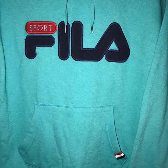 Fila teal hoodie - Picture 4 of 4